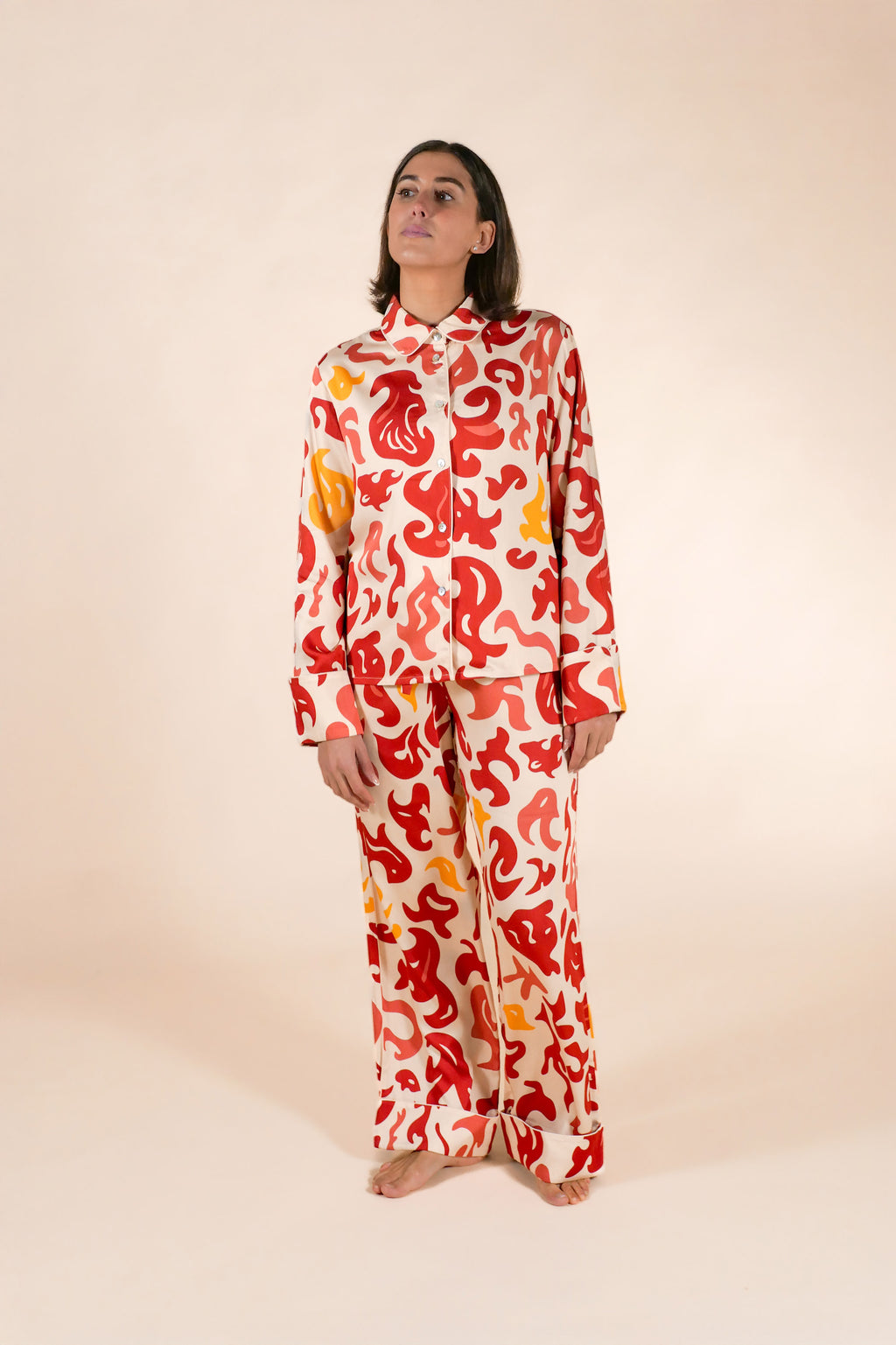 Kalypso Anemone Ivory Pyjama Set