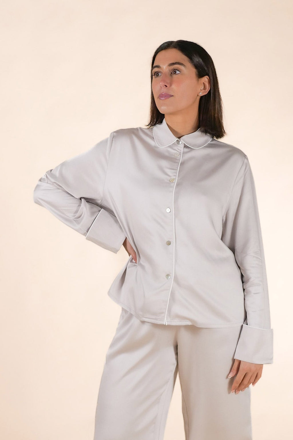 Essence Silver Ivory Pyjama Set