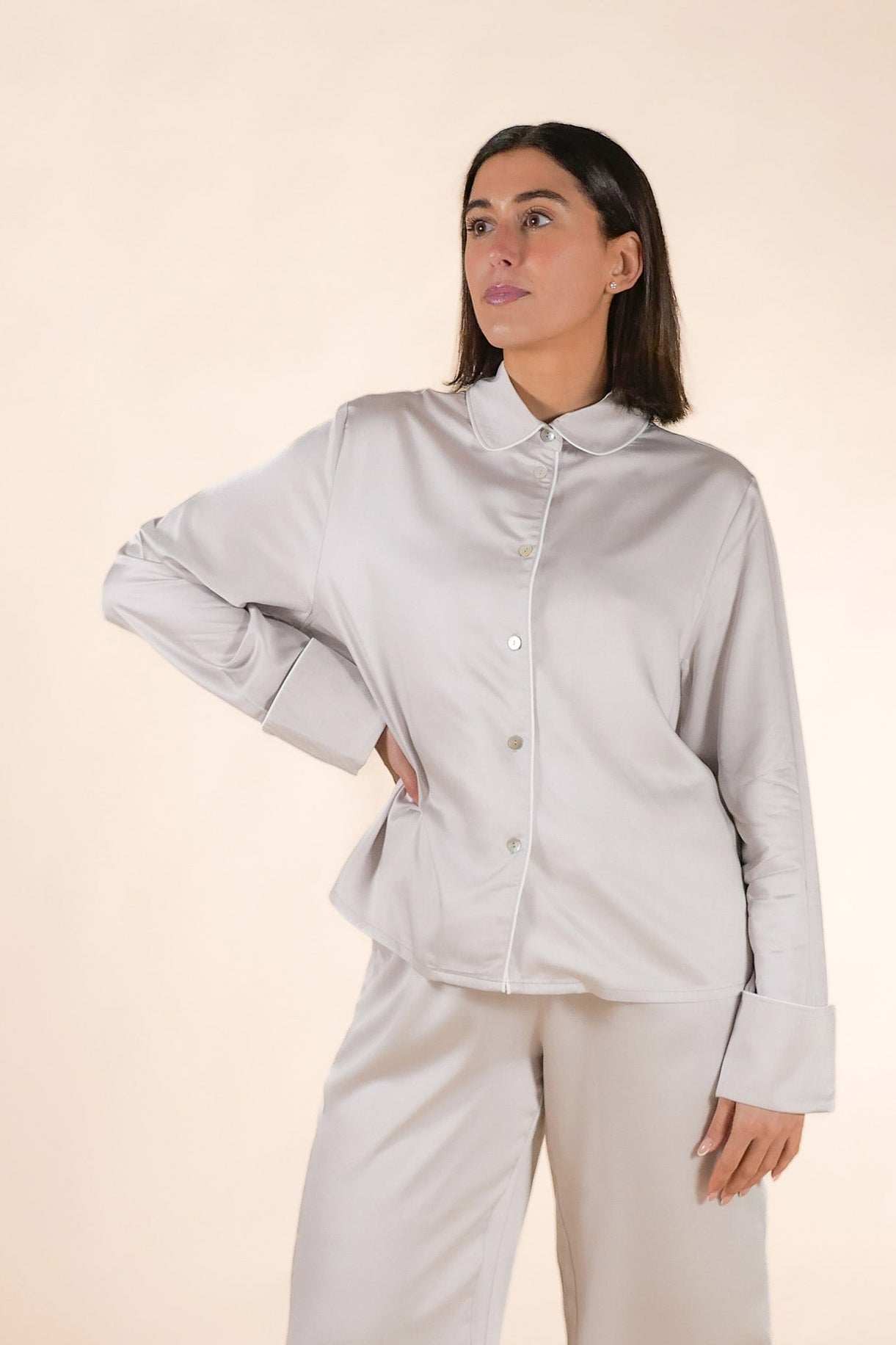 Essence Silver Ivory Pyjama Set