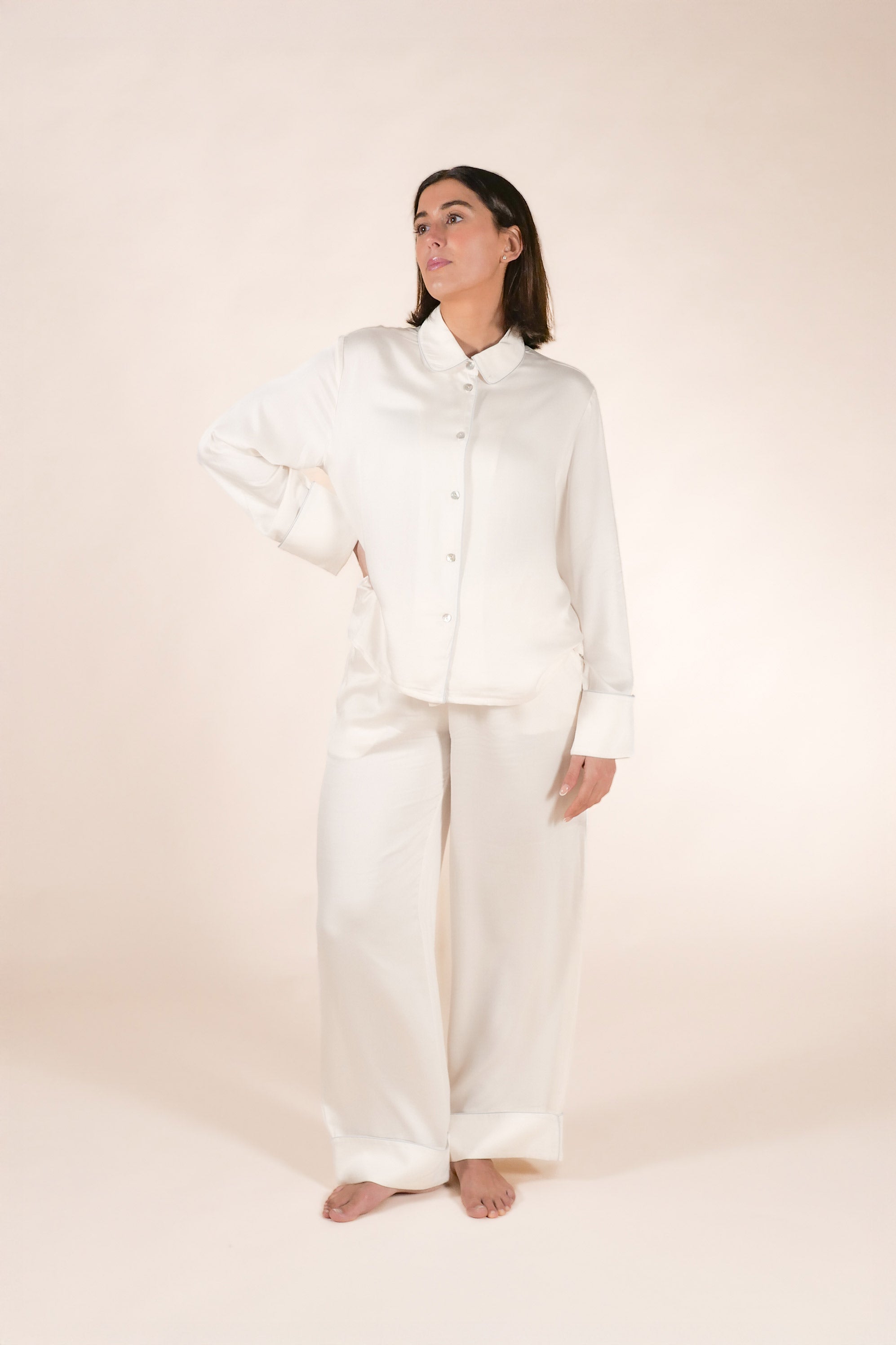 Essence Ivory Silver Pyjama Set
